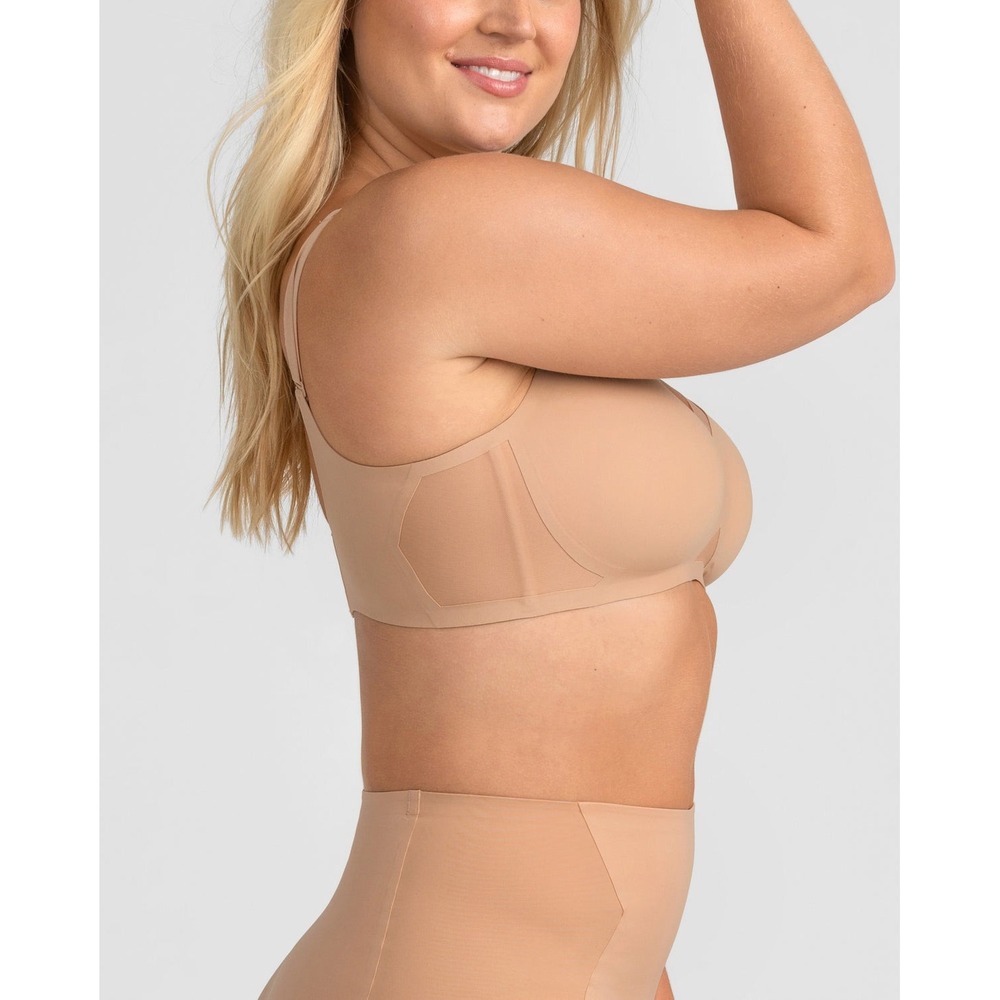 Honeylove CrossOver Bra in Nude Medium 36B/C - Picture 3 of 10